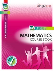 Front cover of BGE Level 3 Mathematics Course Book